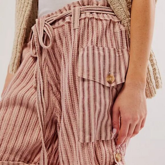 Free People Fp One Harrison Striped Shorts Printed New XS
